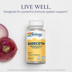 SOLARAY Quercetin Bromelain & Vitamin C (60 CT, 20 Serv) | Immune, Sinus & Antioxidant Support, Quercetin 500 mg, Vitamin C 1, 235 mg, 30 Servings, Vegan & Lab Verified
