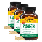 Country Life Coenzyme B-Complex with Choline, 60 Vegan Capsules | Active coenzyme B vitamins with choline to support cellular energy, cognitive function and healthy metabolism