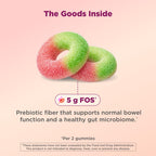 OLLY Fiber Gummy Rings, Digestive Health Supplement, Berry Melon - 50 Count