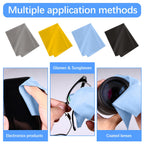 80 Pack Microfiber Cleaning Cloth for Glasses, Multi-Color Eye Glasses Cleaning Cloth Bulk 6"x7" Microfiber Cleaner Lens Cloths for Eyeglasses, Camera Lenses, TV Screens, Cell Phones and Laptops