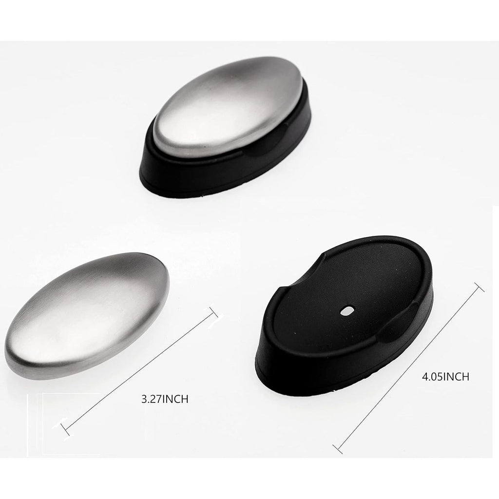 Buy now BIUWING Stainless Steel Soap, 3 pcs Stainless Steel Bar Soap, Metal Soap, Odor Removing Soap Bar with Soap Dish, Remove Odor of Onion, Garlic and Fish etc at indiglob india