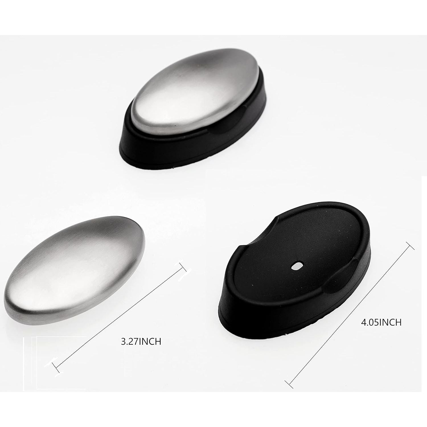 Buy now BIUWING Stainless Steel Soap, 3 pcs Stainless Steel Bar Soap, Metal Soap, Odor Removing Soap Bar with Soap Dish, Remove Odor of Onion, Garlic and Fish etc at indiglob india