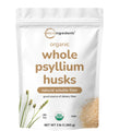 Micro Ingredients Organic Whole Psyllium Husks, 3lbs | Daily Soluble Fiber Supplement | Sourced from India | Ideal for Oatmeal, Coffee & Beverage | Unflavored, Non-GMO, Keto Friendly, Vegan