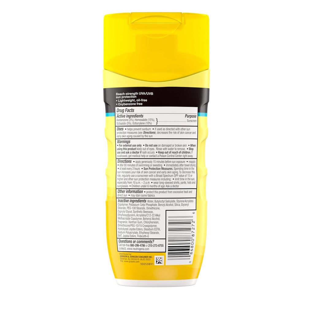 Buy now Neutrogena Sunscreen Lotion Beach Defense SPF 70, Face & Body Sunscreen, Broad Spectrum, Fast Absorbing, 6.7 Fl Oz, Water Resistant 80 Min, Oil-Free, Oxybenzone & Octinoxate Free at indiglob india