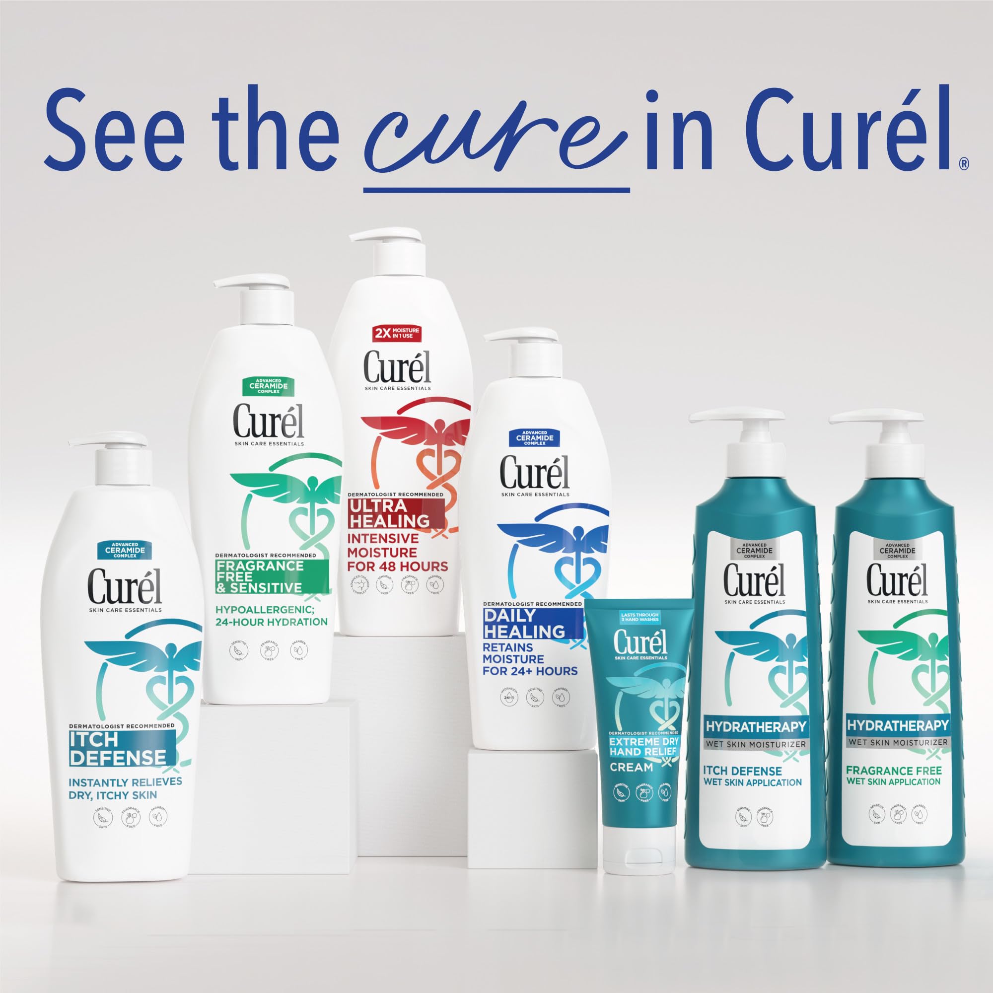 Buy now Curel Hydra Therapy, Itch Defense Moisturizer, Wet Skin Lotion, with Advanced Ceramide Complex, Vitamin E, & Oatmeal Extract, Helps to Repair Moisture Barrier, 12 Oz at indiglob india