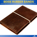 Thick Rubber Bands, Heavy Duty Rubber Bands, Beige, Size 64, 380Pack