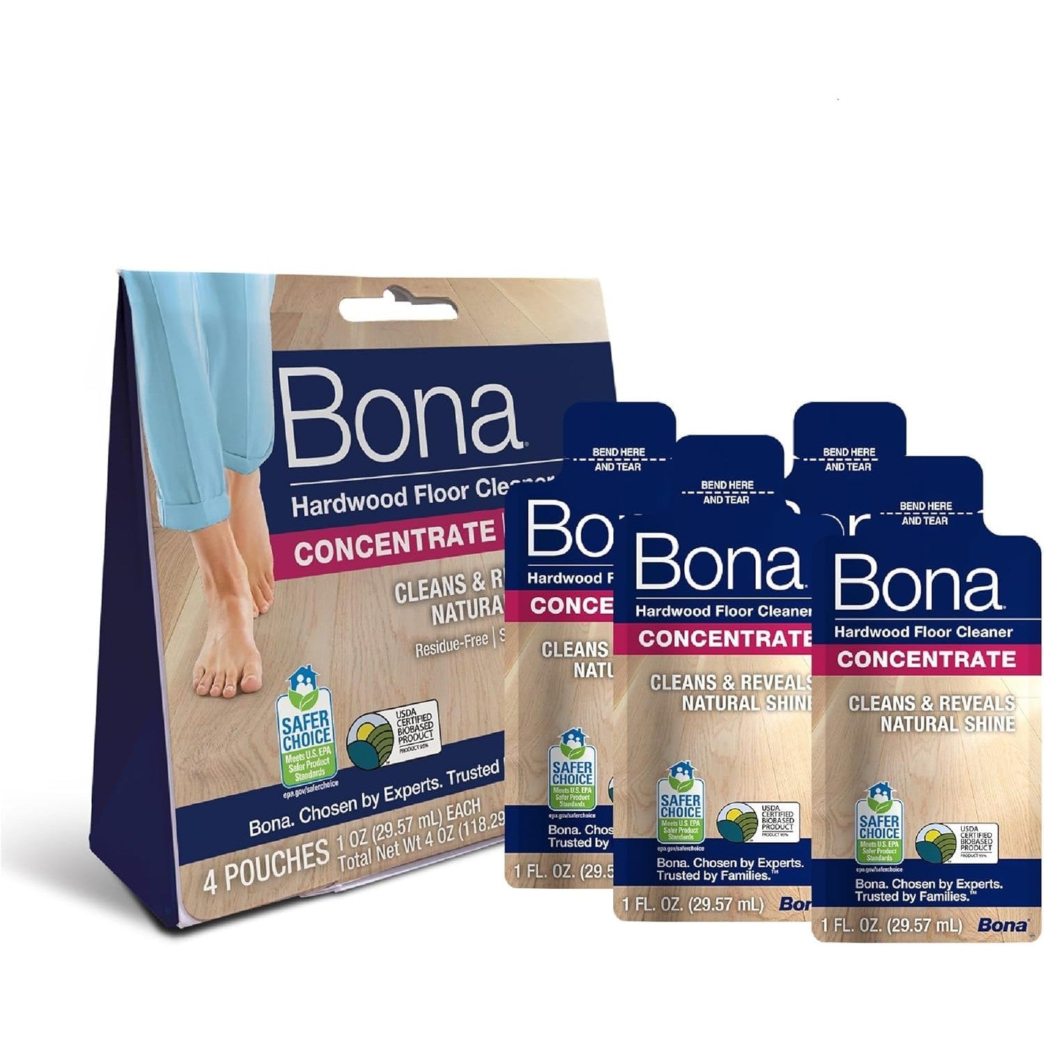 Buy now Bona Hardwood Floor Cleaner Concentrate, Cedar Wood Scent, 1 fl oz, Pack of 4 (Makes 128 fl oz) - Residue-Free Floor Cleaning Concentrate Spray Mop and Spray Bottle Refill - For Wood Floors Unscented at indiglob india