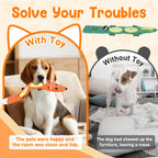2-Pack Aggressive Chewer Toy, Squeaker & Puzzle, No Stuffing