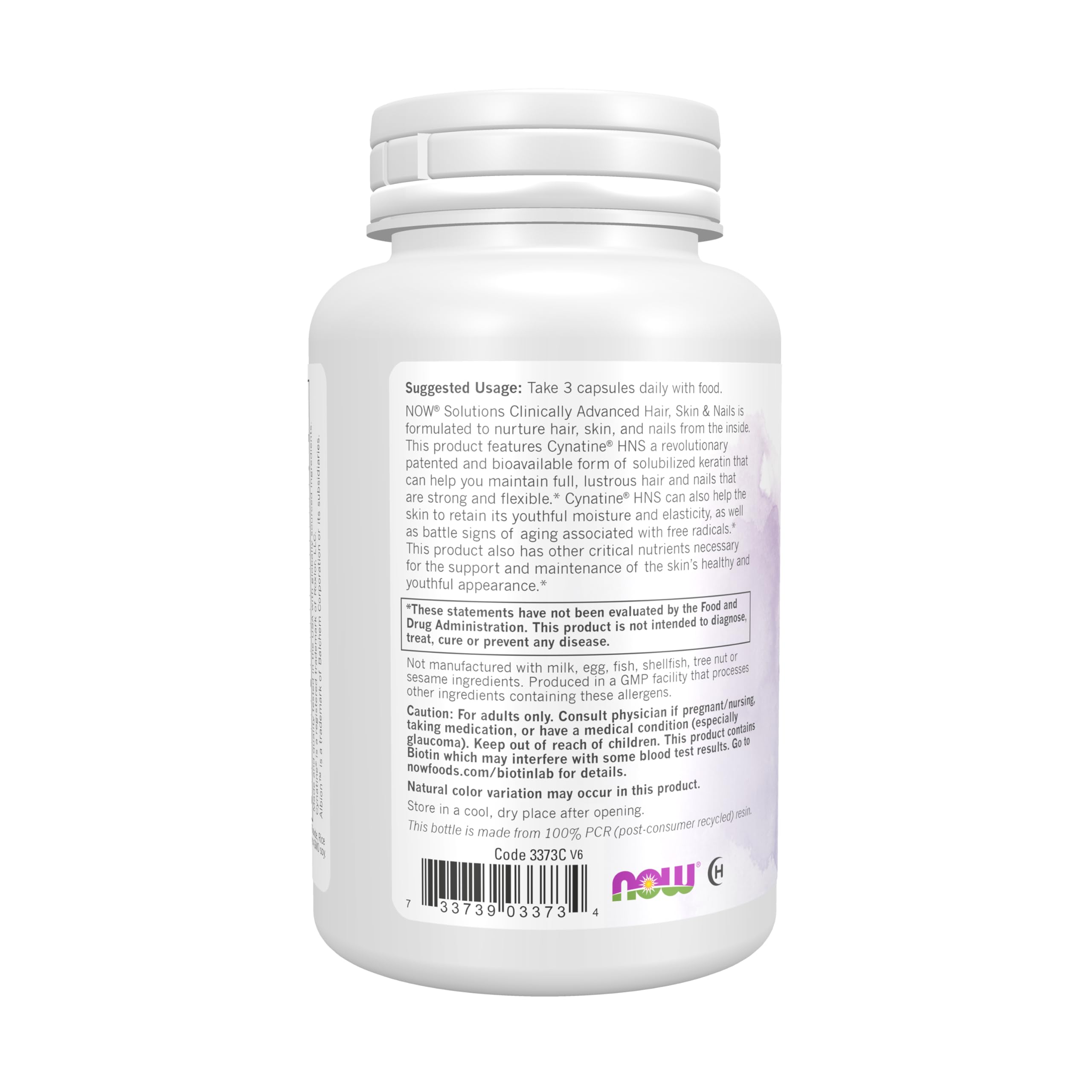Buy now NOW Foods Solutions, Hair, Skin and Nails, Clinically Advanced, Support with Clinically Tested Cynatine??, 90 Veg Capsules at indiglob india
