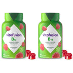 Vitafusion Vitamin B12 Gummies | 1000 mcg | 140 Adult Gummy Vitamins | for Women & Men | Raspberry Flavor | Gluten and Dairy Free Supplement (Pack of 2)