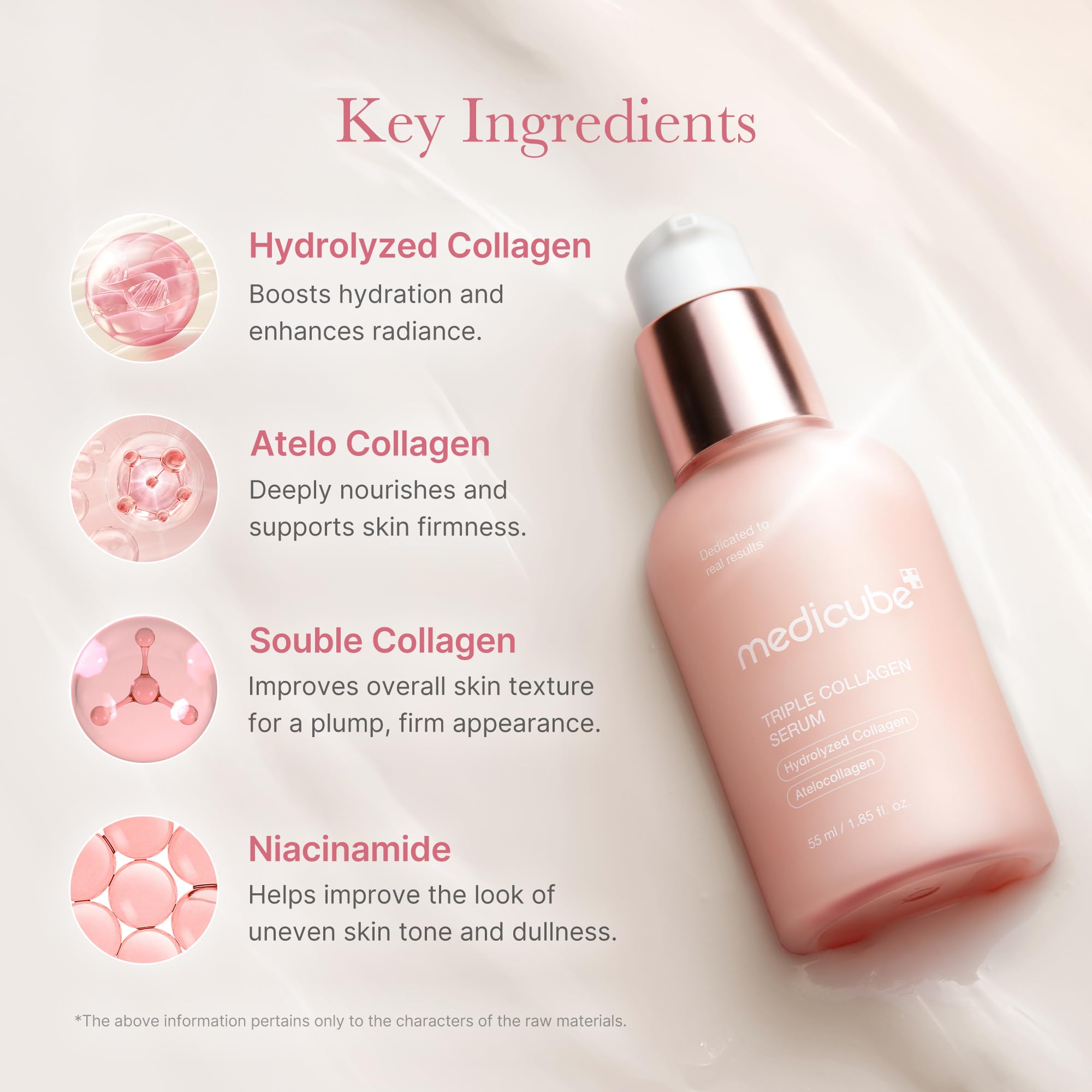 Medicube Triple Collagen Serum for Nourishment | Lightweight serum with Triple Collagen Complex, Niacinamide & Hyaluronic Acid, Korean Skincare, 1.85 fl.oz