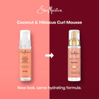 SheaMoisture Curl Mousse Coconut and Hibiscus for Frizz Control Styling Mousse with Shea Butter 7.5 oz | Curl enhancing mousse with Coconut Oil, Neem Oil & Silk Protein to instantly hydrate, reduce frizz, and add shine.