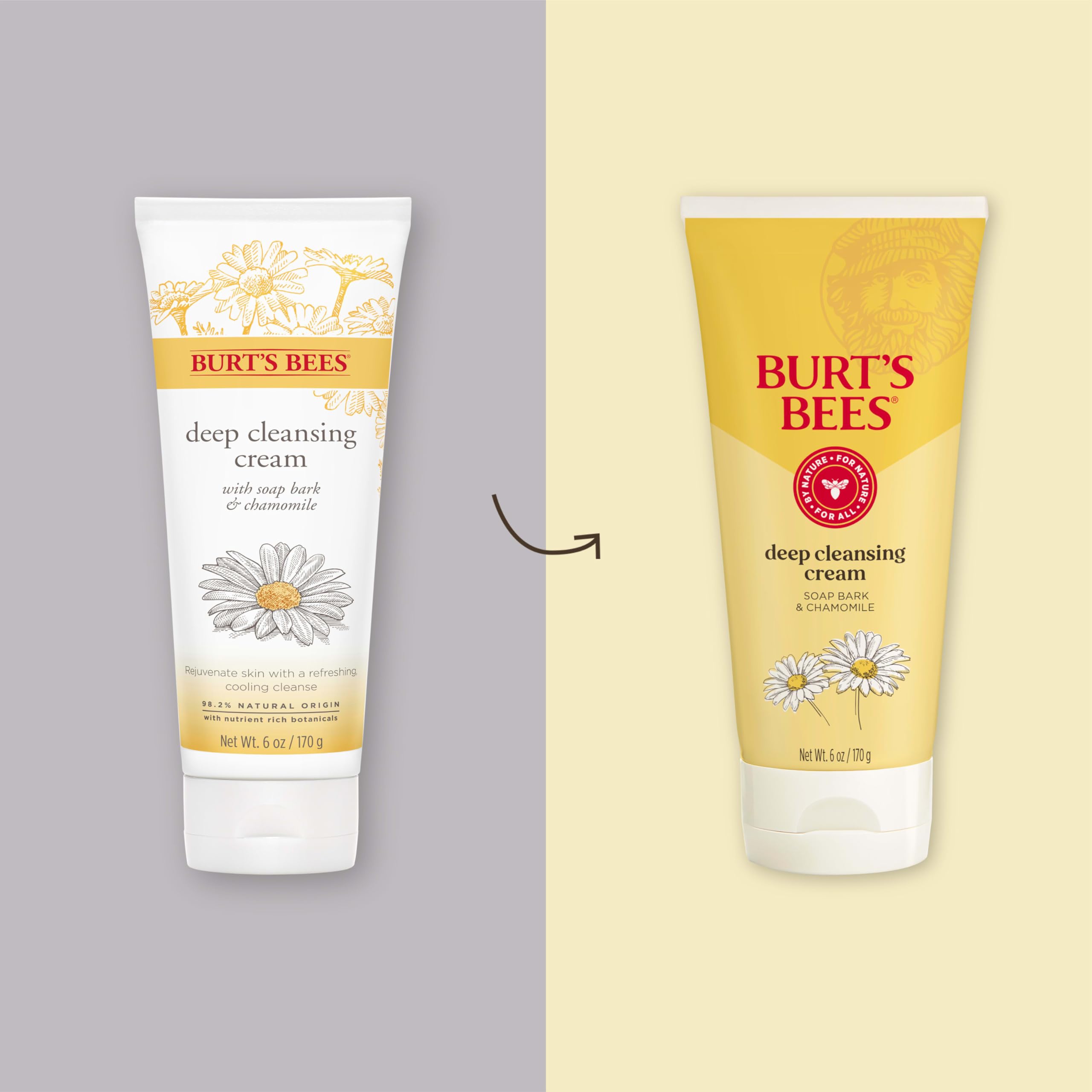 Buy now Burt's Bees Face Wash, Deep Facial Cleansing Cream, College Back to School Dorm Essentials, All Natural Cleanser with Chamomile, 6 Ounce (Pack of 3) (Packaging May Vary) at indiglob india