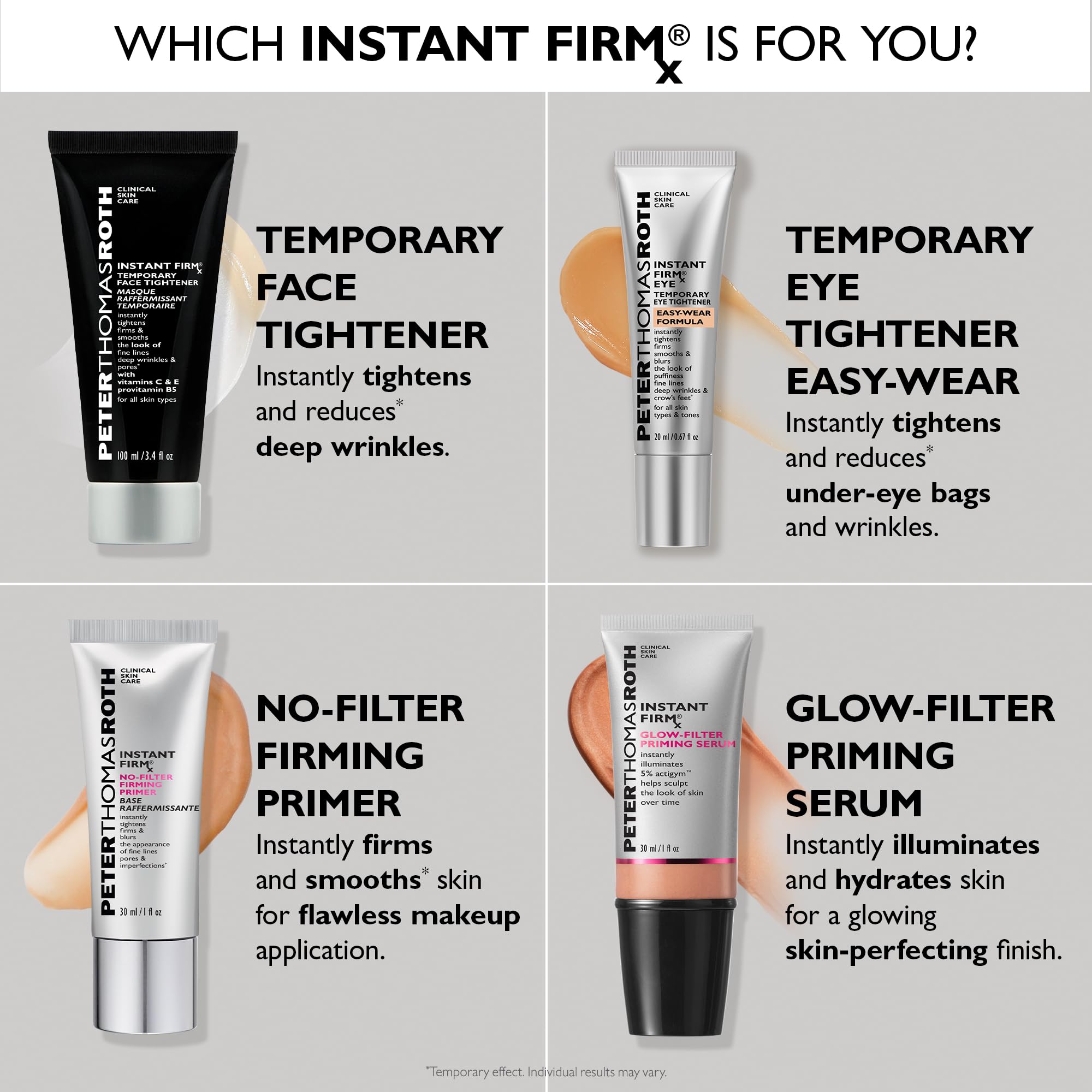 Peter Thomas Roth | Instant FIRMx® Eye Temporary Eye Tightener Easy-Wear Formula | For Firming Under-Eye Bags & Wrinkles