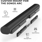 Buy now HumanCentric Wall Mount Compatible with Sonos Arc and Sonos Arc Ultra Sound Bar Only (Black), Mount on Wall Under TV, Floating Style, Hidden Design, Hardware Included at indiglob india