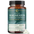 Triple Magnesium Softgels, Citrate Malate & Oxide, Highly Absorbable, 60 Ct | Magnesium Supplement for Digestion, Calm, Relaxation, Leg Cramps & Sleep Support, 600mg Complex, Easy to Swallow, 60 Softgels