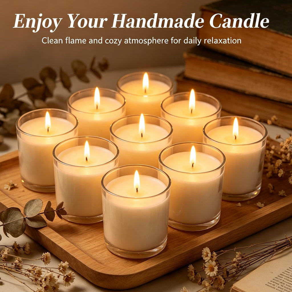 100 Piece Pre-Waxed Cotton Wick, 6 Inch with Tabs for DIY Candle Making