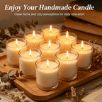 100 Piece Pre-Waxed Cotton Wick, 6 Inch with Tabs for DIY Candle Making