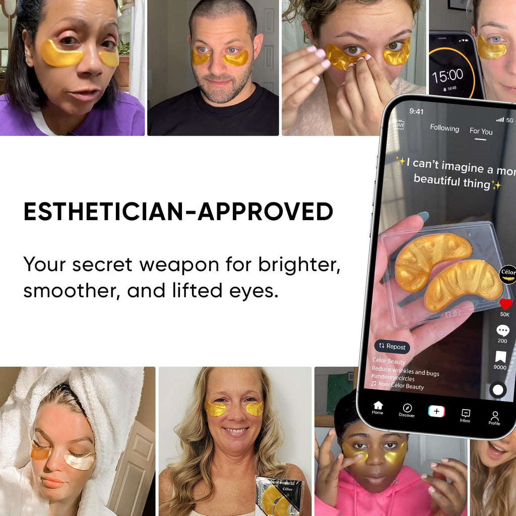 Buy now Under Eye Patches (20 Pairs) - Eye Patches For Puffy Eyes And Dark Circles - Under Eye Mask For Beauty & Personal Care - Under Eye Mask Amino Acid & Collagen For Dark Circles And Puffiness by Celor at indiglob india