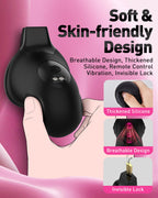 App Remote Vibrating Chastity Cage for Men with 8 Modes & 4 Size Rings