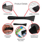Plastic Scraper Tool, 2 Pack, Non-Scratch, 1.7 Inch Wide Blade