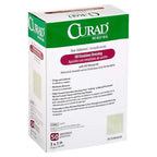 Curad Sterile Oil Emulsion Non-Adherent Gauze Dressing, 3x3 inches, for Minor Burns, Abrasions, 50 Count (Pack of 1)