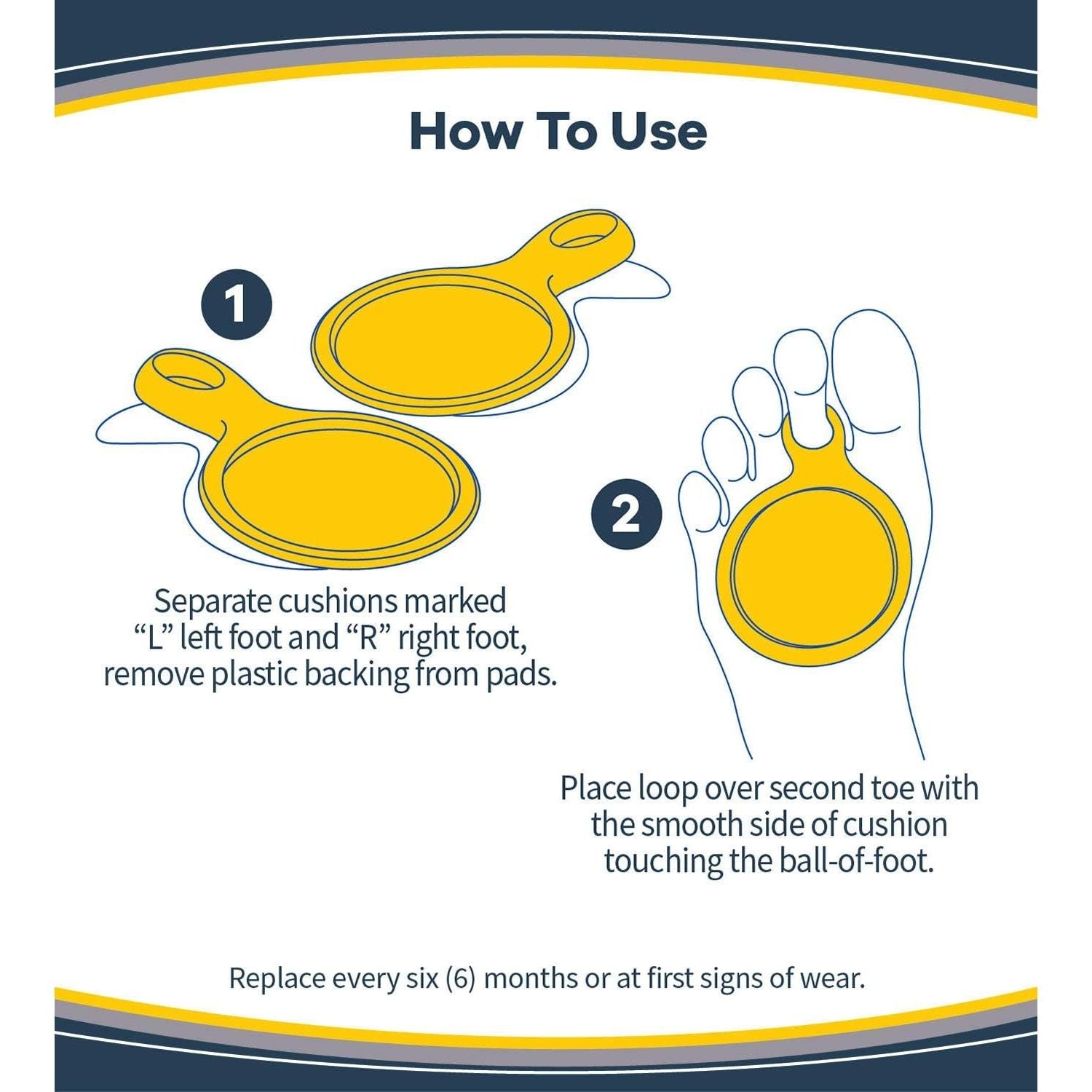 Buy now Dr. Scholl's Metatarsal Pads to Distribute Pressure with Every Step, 1 Count (Pack of 1) at indiglob india