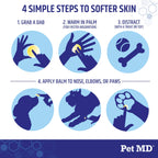 Pet MD Dog Paw Balm - 3-in-1 Paw, Elbow, & Nose Balm for Dogs - 2oz