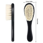 Buy now Shappy 2 Pieces Barber Fade Brush Men Beard Brush Neck Duster Cleaning Grooming Tool Soft Beard with Wooden Handle for Barber Hair Cutting Kits(Black, Red) at indiglob india