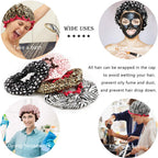 4 Pcs Shower Cap for Women Double Waterproof Layers Reusable Elastic | Elastic, Reusable, Environmental Protection, Double Waterproof Layers