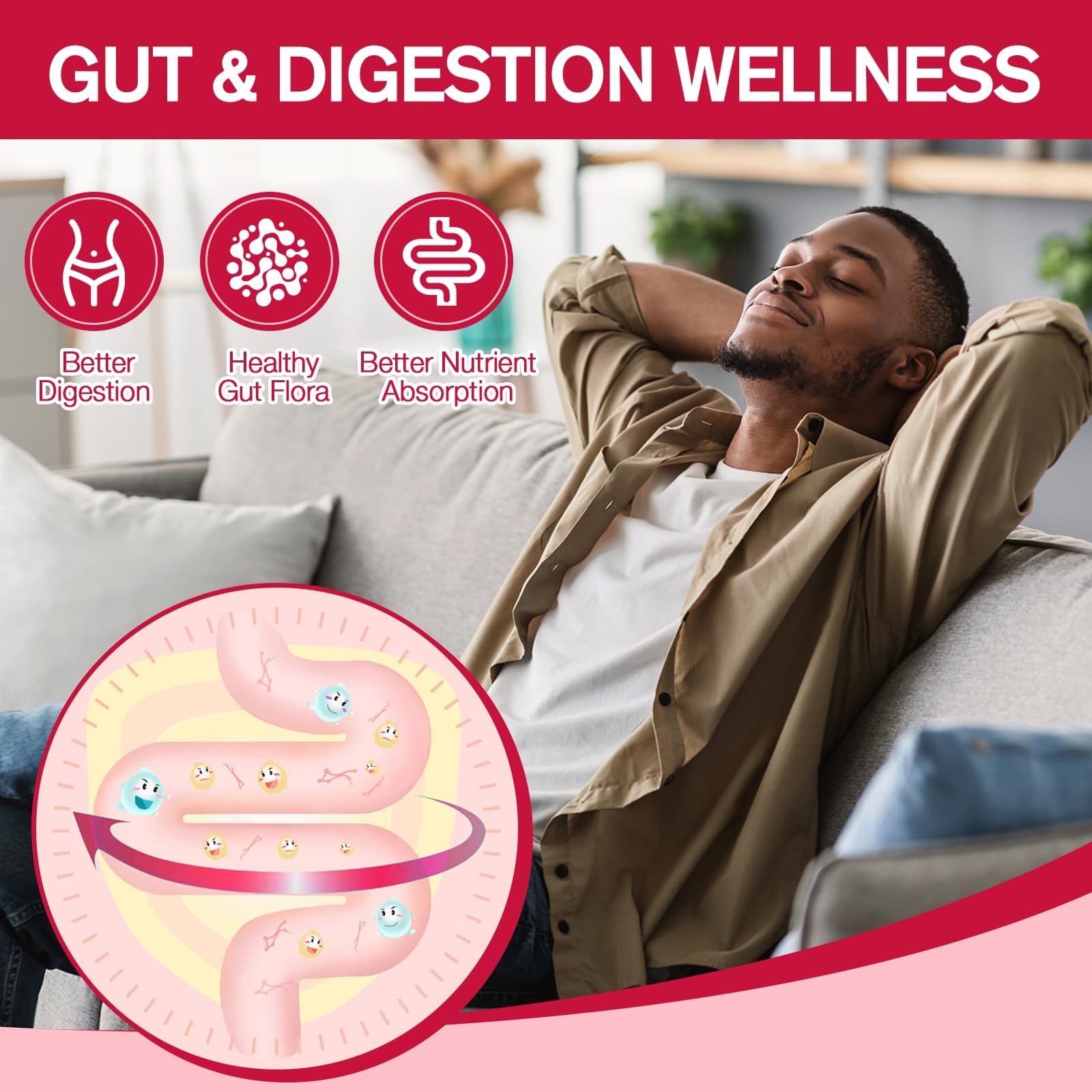 9-in-1 Sugar-free Probiotic Fiber Gummies for Adults Teens, Apple 2 Bottles | Fiber Supplement w/ Psyllium Husk, Bacillus Coagulans, FOS, Inulin, Apple Cider Vinegar for Digestion & Gut, Vegan