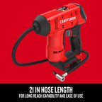 Buy now CRAFTSMAN V20 Air Compressor Portable, Cordless Tire Inflator, Up To 150 PSI Tire Pump, with Digital Pressure Gauge, Tool Only (CMCE521B) at indiglob india