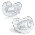Buy now Chicco PhysioForma Silicone Orthodontic Pacifier, 0-6m | 100% Soft Silicone | Supports Breathing & Oral Development | Satin-Textured Nipple | Includes Sterilizing Case | BPA Free | Blue/Green, 2pk at indiglob india