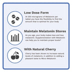 Utzy Naturals Micro Melatonin for Kids & Adults | Low Dose | 120 Tablets