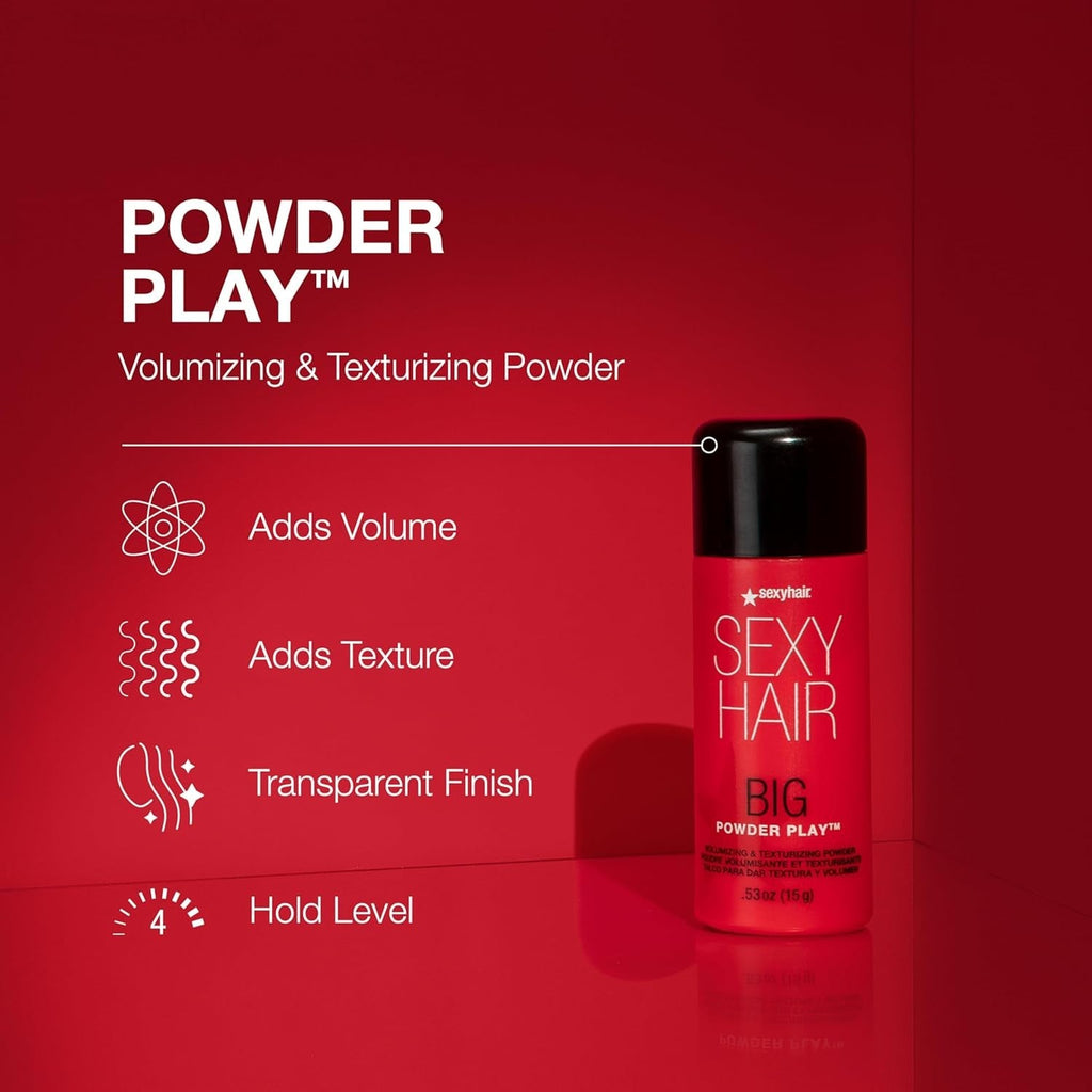 Buy now SexyHair Big Powder Play Volumizing & Texturizing Powder, 0.53 Oz | Colorless on Hair | Fragrance Free | Instant Lift at indiglob india
