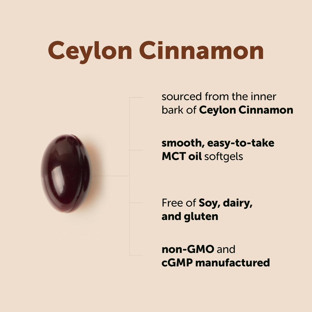 Micro Ingredients Ceylon Cinnamon, 300 Softgels | Cinnamon Supplements with MCT Oil | Non-GMO, Gluten Free