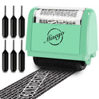 Buy now Miseyo Wide Identity Theft Protection Roller Stamp Set - Yellow (3 Refill Ink Included) at indiglob india