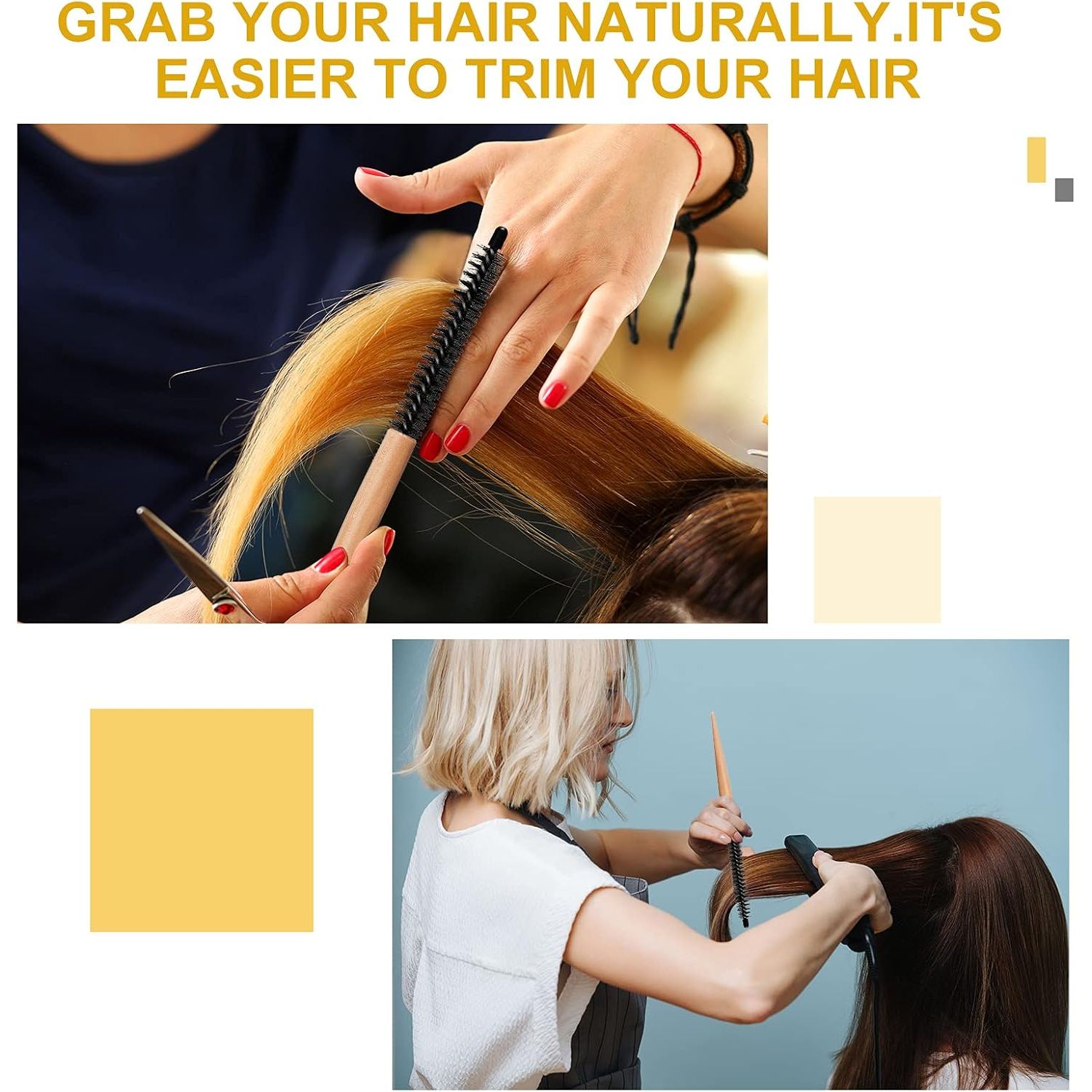 Buy now Mini Roller Quiff Brush for Hair Styling - Round Comb for Thin Short Hair, Bangs, Beard Lifting and Curling(10 Inch) at indiglob india