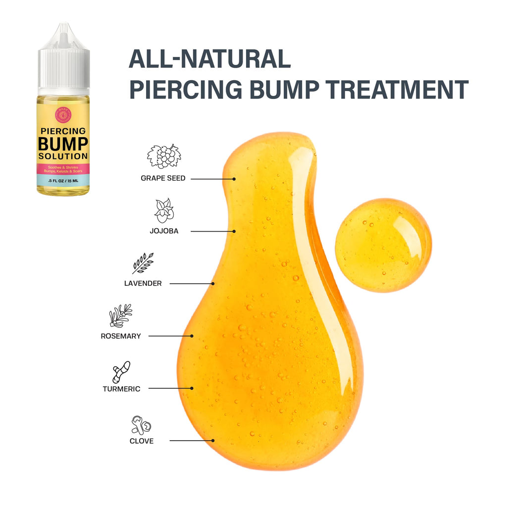 BASE LABORATORIES Piercing Keloid Bump Duo, Bump Solution Oil & Removal Gel