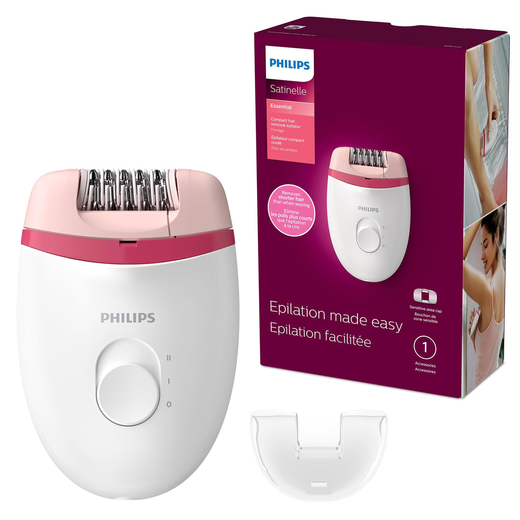 Philips Epilator Series 2000, Corded Epilator for Legs and Body, Hair Removal Device for Women, Model BRE227/00