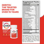 Geritol Multivitamin Supplement, 27 Essential Vitamins & Minerals, 40 Tabs | Daily support for adults, multivitamin tablets with 27 essential vitamins and minerals, gluten-free, non-GMO