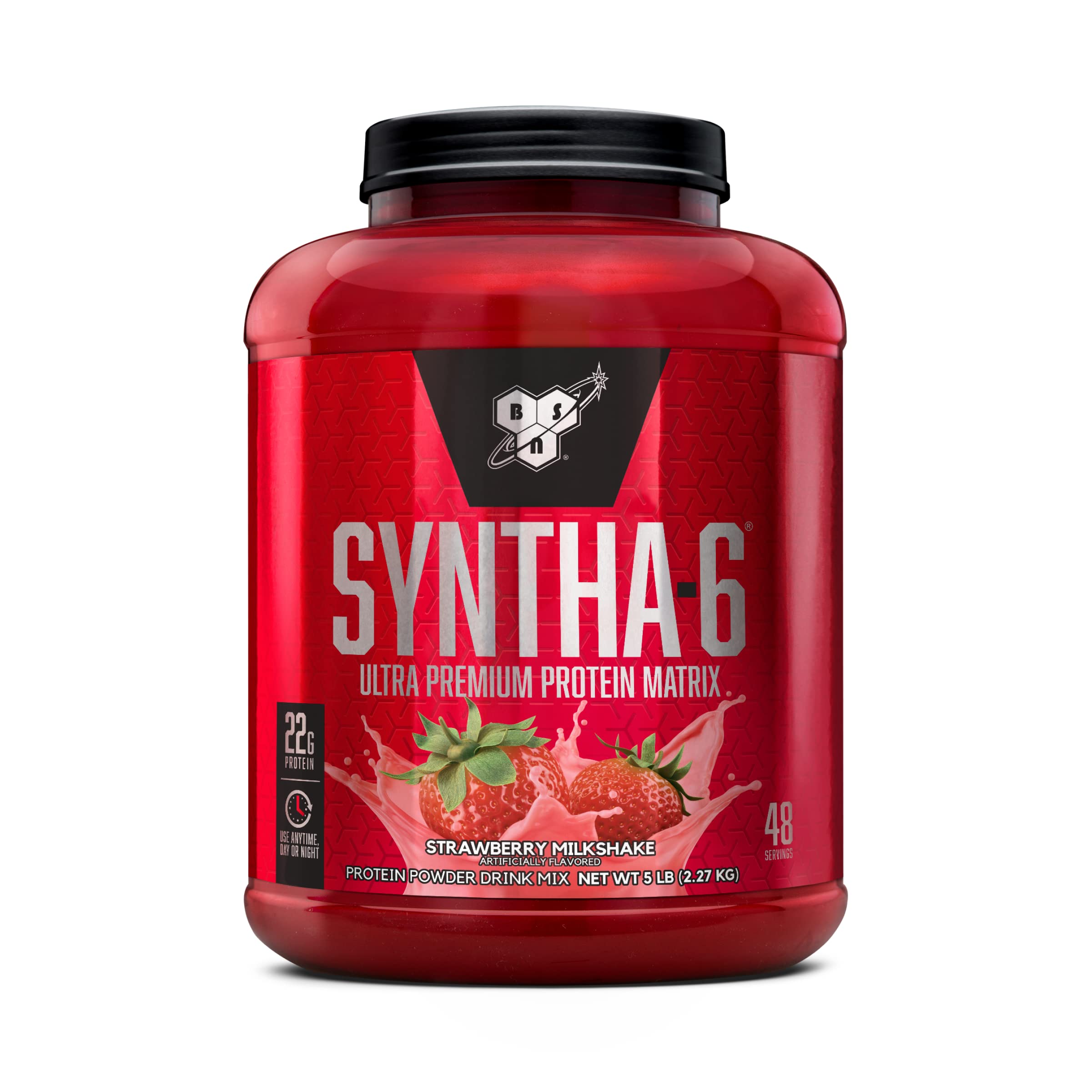 Buy now BSN SYNTHA-6 Whey Protein Powder with Micellar Casein, Chocolate Milk Protein Isolate Powder, Chocolate Milkshake, 97 Servings (Package May Vary) Strawberry Milkshake 5 Pound (Pack of 1) at indiglob india