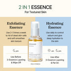 Bean Essence - Gentle Liquid Exfoliant for Glass Skin & Pore Care, 0.68floz | 2-in-1 Gentle Liquid Exfoliant & Hydrating Serum for Glass Skin & Pore Care, Korean Skincare, 20ml