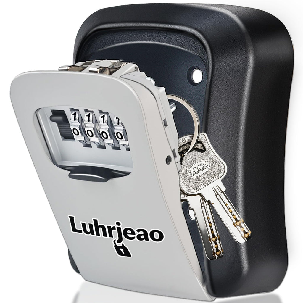 Key Lock Box, XL LockBox with Code, Outdoor Waterproof Wall Mount