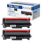 TN-760 High-Yield Black Toner Cartridge Twin Pack, TN-760 2PK