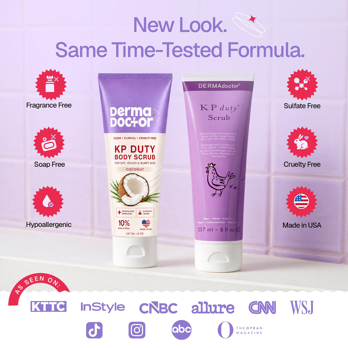 DERMAdoctor KP Bump Eraser Body Scrub, 10% AHAs + PHAs, Rough & Bumpy Skin
