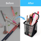 HSYMQ Pen Holder for Desk, Wire Mesh Pencil Cup Holder for Desk Organizer for Office Supplies