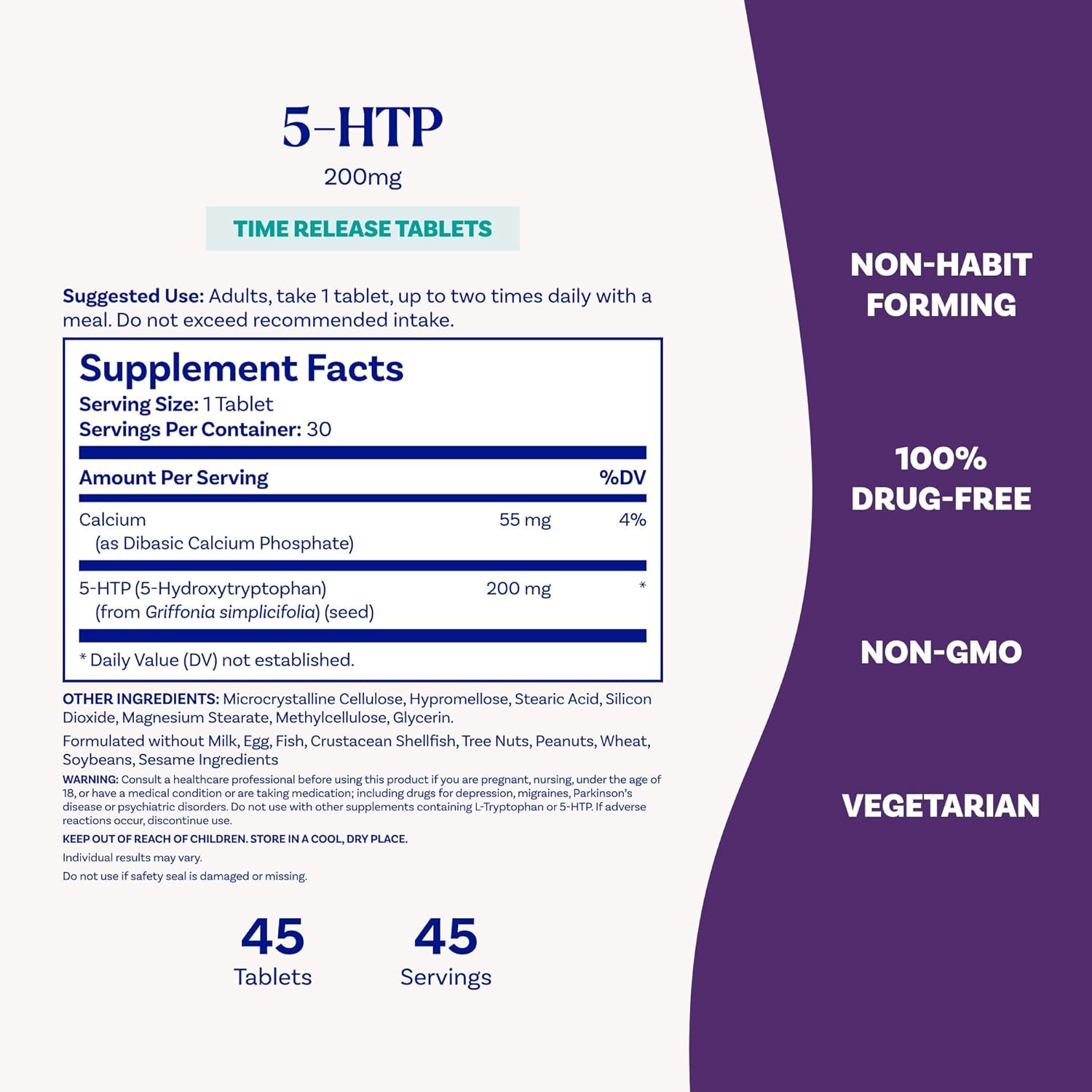 Buy now Natrol 5-HTP 200 mg, Time Release, Support a Balanced Mood, Dietary Supplement Provides Serotonin Production Throughout The Day, 30 Tablets, Up to a 30 Day Supply at indiglob india