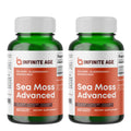 INFINITE AGE 1250mg Sea Moss Advanced Superfood Capsules, 60 Count - High-Potency, Vegan, Made in The USA - Irish Seamoss, Bladderwrack, Burdock Root - Overall Health, Immunity Support