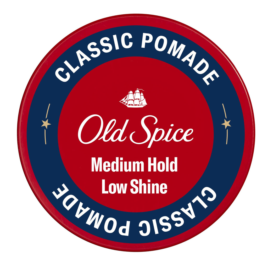 Old Spice Mens Hair Pomade, Medium Hold, Low Shine, Mens Hair Styling, 2.22 oz